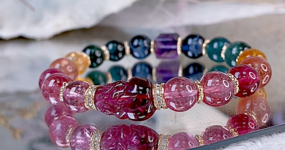 超碧粉碧璽貔貅